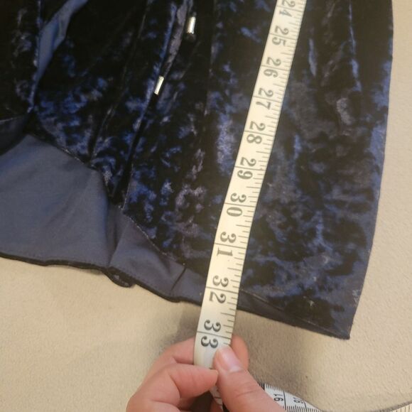 Greylin Clarissa Wrap Crushed Velvet Dress Size Small - Picture 8 of 11